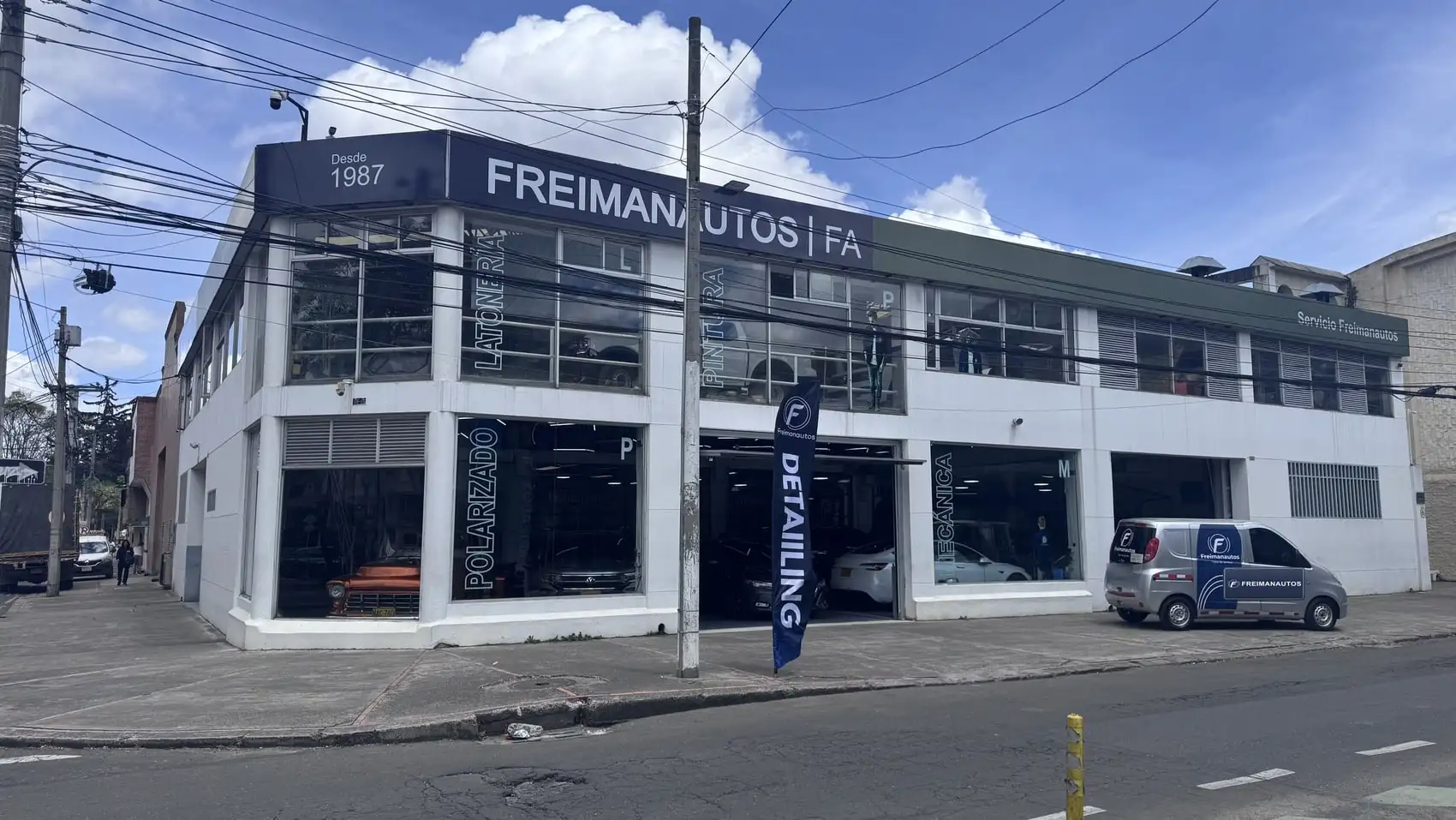 La fachada, en el barrio La Floresta